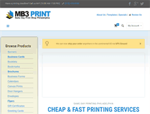 Tablet Screenshot of mb3print.com